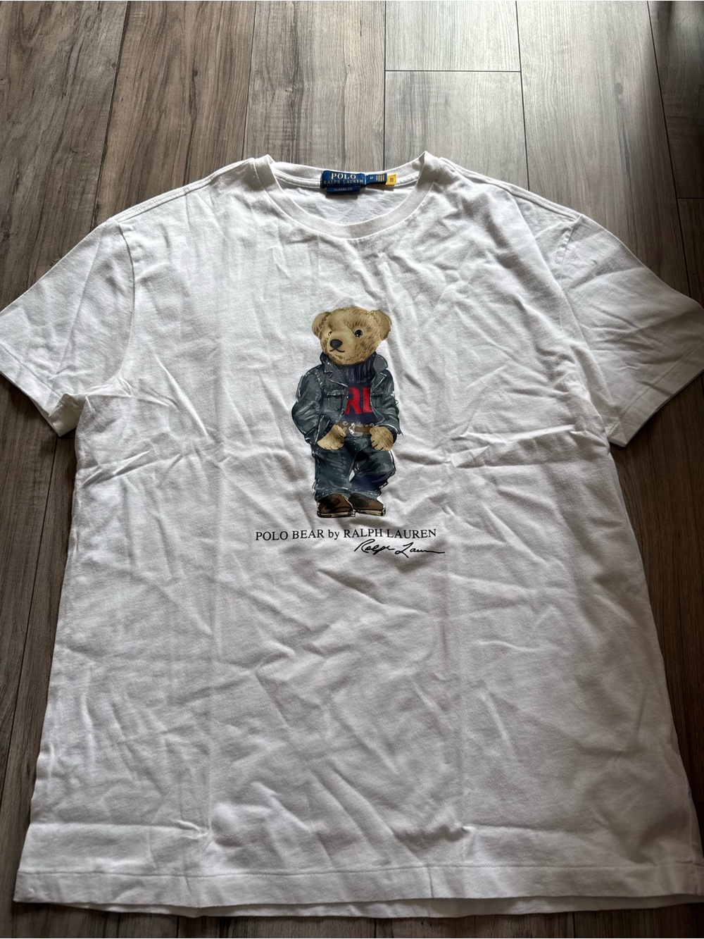 Ralph Lauren Polo Bear Graphic Tee - White size M mens
